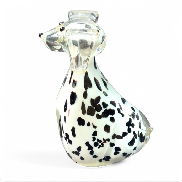 Crystal Paper weight Fifth Avenue Crystal Dalmatian Dog collection hand blown - Picture 1 of 7